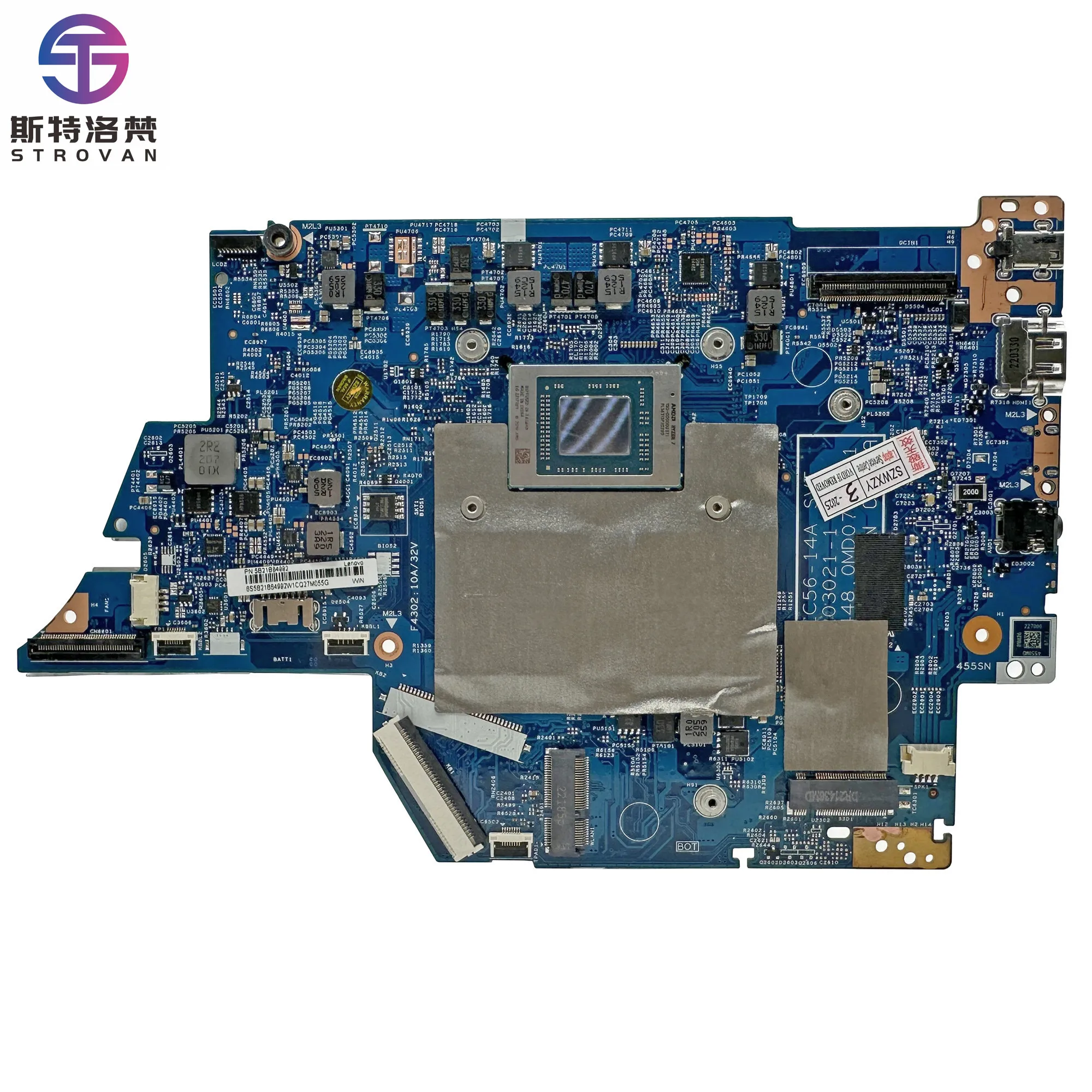 

New for Ideapad Flex 5-14ALC05 Laptop Motherboard R7-5700U CPU 16GB DDR4 RAM AMD Chipset SATA Hard ed FRU 5B21B84992