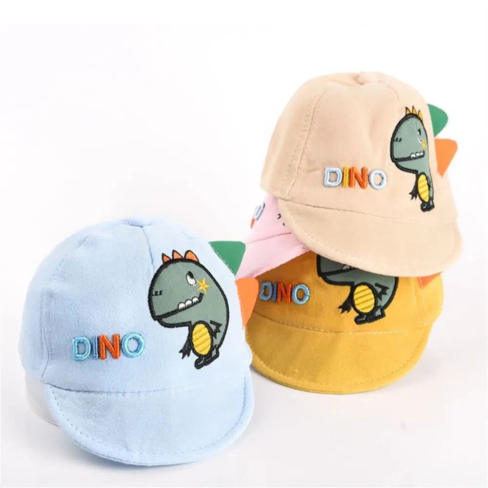 

Бейсболка детская из мягкого хлопка, Модная тонкая дышащая Кепка с УФ-защитой и изображением динозавра и утиного языка, для мальчиков и девочек