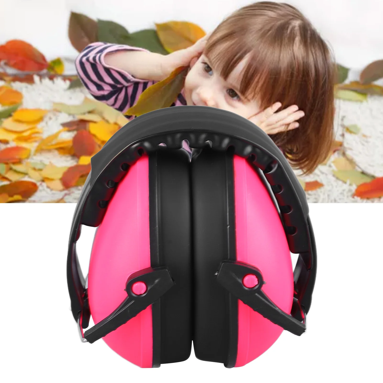 

ZK30 Soundproof Earmuffs for Kids Sleeping Children Safety Mini Noise Reduction Ear Muffs Pink