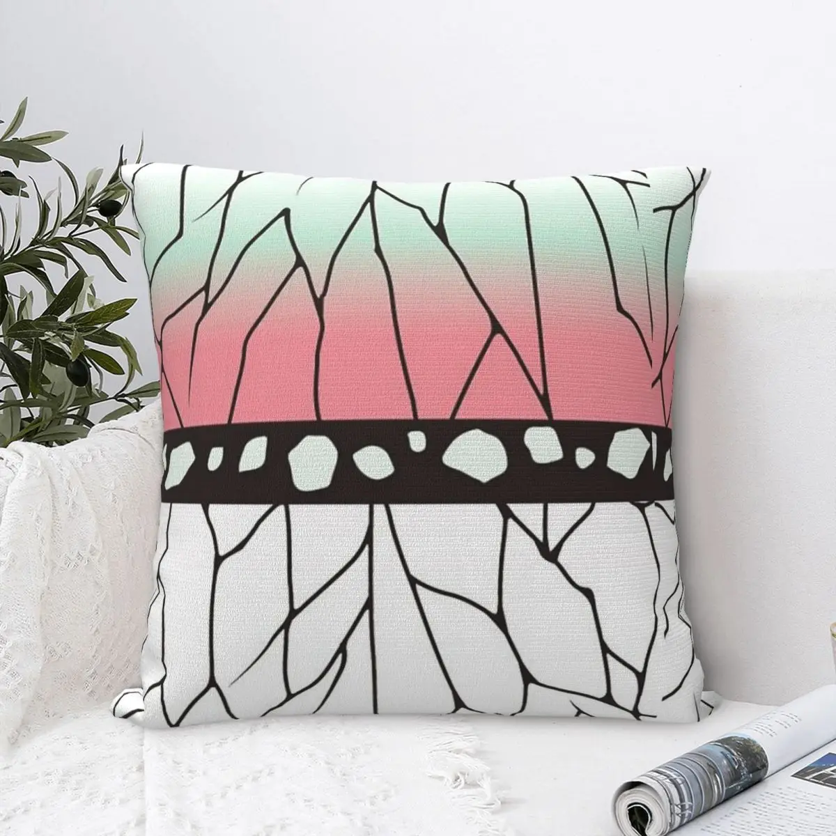 

Pillow Case Demons Kocho Shinobu Soft Pillow Cover Slayered Fashion Cushion Cover Pattern Pillowcases For Office Home Decorative