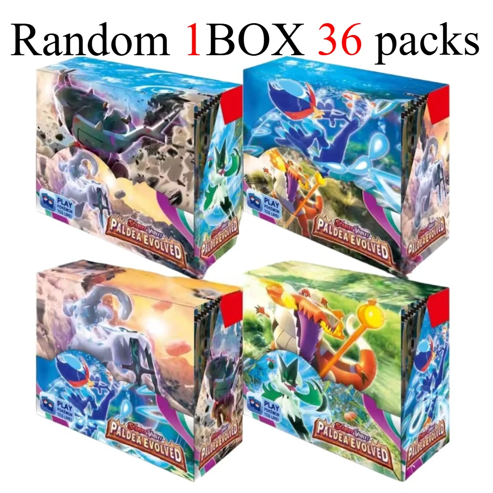 neues Modell Englisch 36er Packungen Pokémon TCG: Scarlet & Violet Etsncelles Evoving Skies 151 BATTLE Flames Booster Box Battle Card