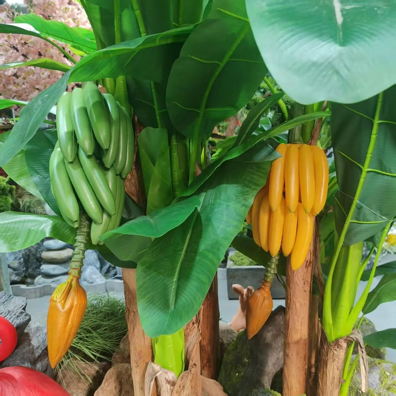 

Искусственная гирлянда из бананов, имитация фруктов для обучения, для кухни в стиле фермерского дома