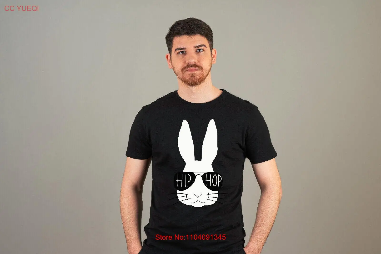 Hip Hop Hoppy Easter Kids Boys Girls T-Shirts Bunny Costume Fancy Tshirt Unisex