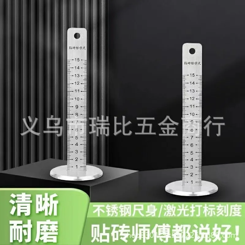 Tile Leveling Tool Flooring Ruler for Tiling with Base Compatible System Anti-Scratch Home Renovation Construction