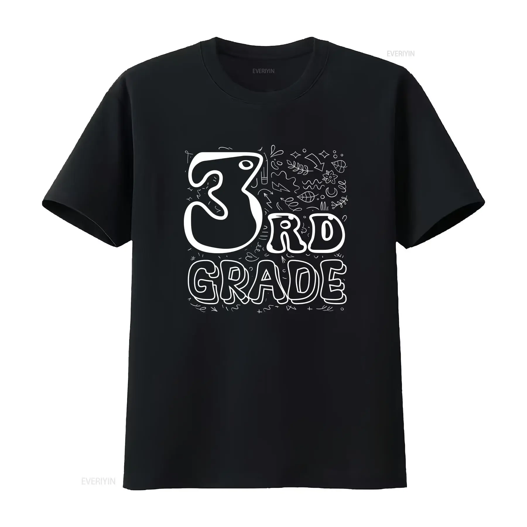 3rd Grade Teacher T Shirt Third Back to School Team Level vintage Washed homme Unisex fashion Top For Everyday Wear Breathable