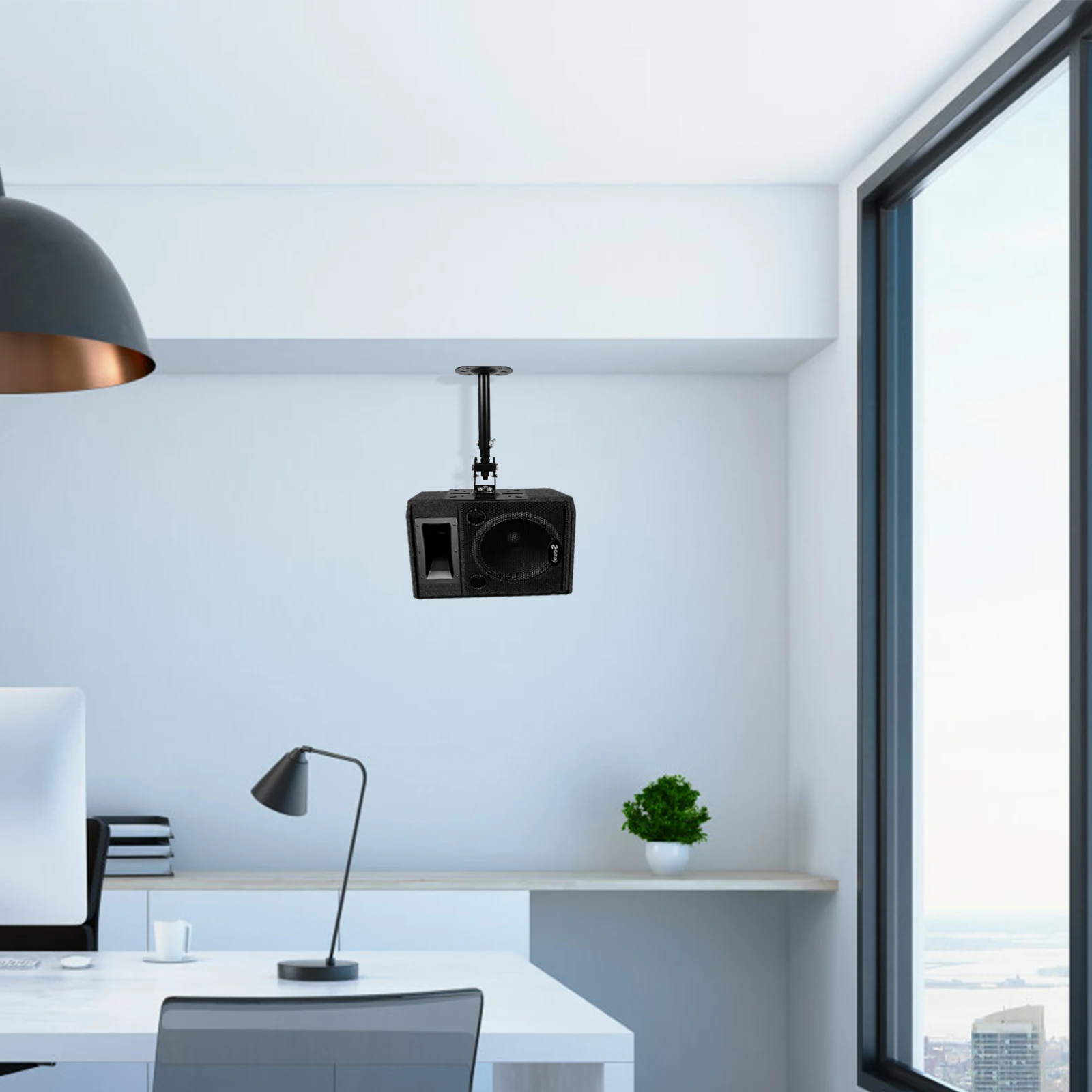 

Speaker Stand Adjustable Wall Mount Ceiling Holder Bracket Hanger Heavy Duty Speaker Mount Bracket Compatible Box Speakers
