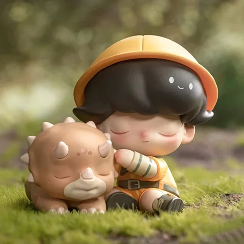 POP MART DIMOO Jurassic World Series слепая коробка коробка-сюрприз оригинальная фигурка мультяшная модель Mystery Box коллекция для девочек