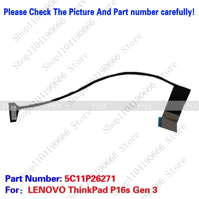 

bd New For LENOVO ThinkPad P16s Gen 3 FHD EDP CABLE 30PIN 5C11P26271.