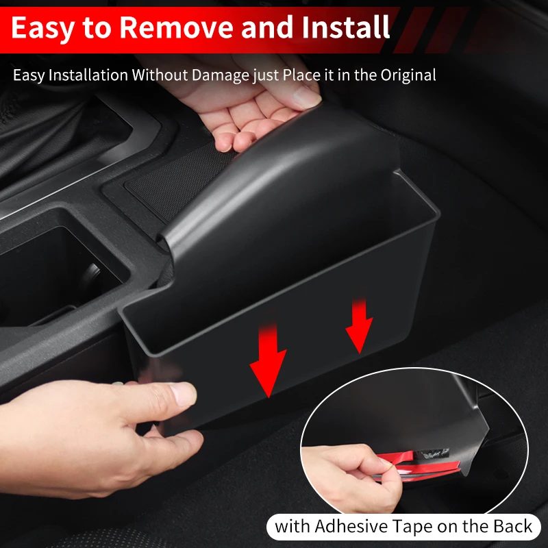 لتويوتا LC250 لاند كروزر برادو 250 1958 سلسلة 2025 2024 صندوق تخزين جانبي للتحكم المركزي ملحقات ضبط داخلية سوداء