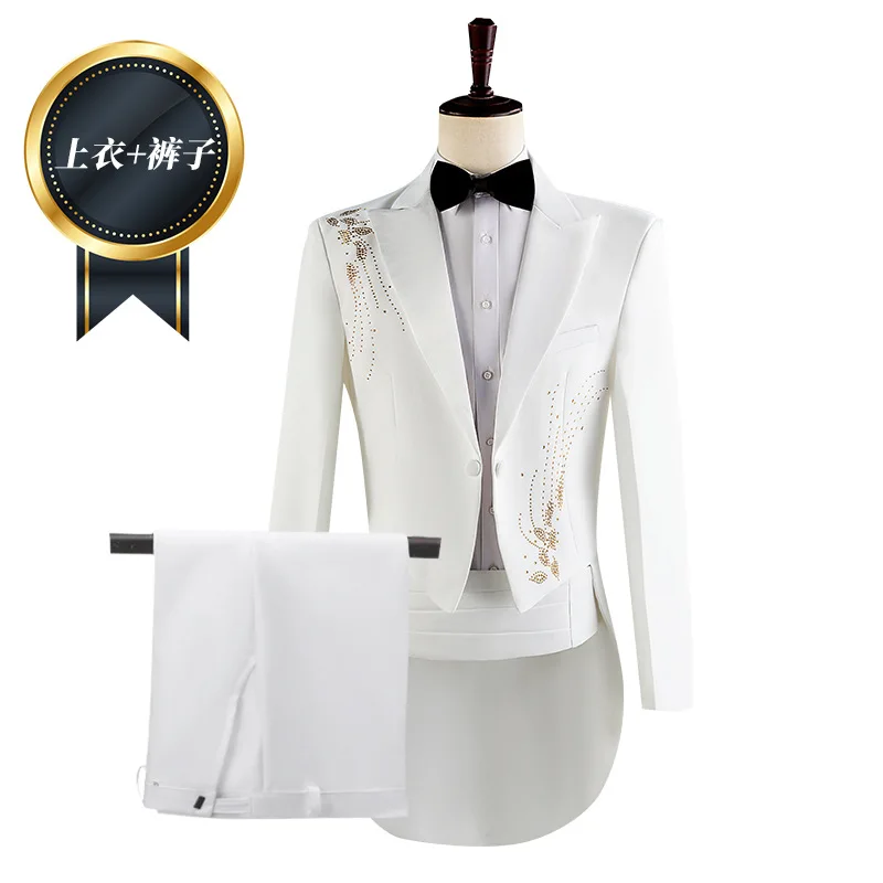 B220Suit men's tailcoat men's English style stage dress choir groom performance men's clothing