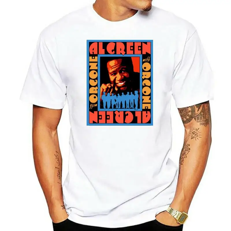 Al Green With Orgone Famous Singer Men's Black T-Shirt Size S M L XL 2XL 3XL