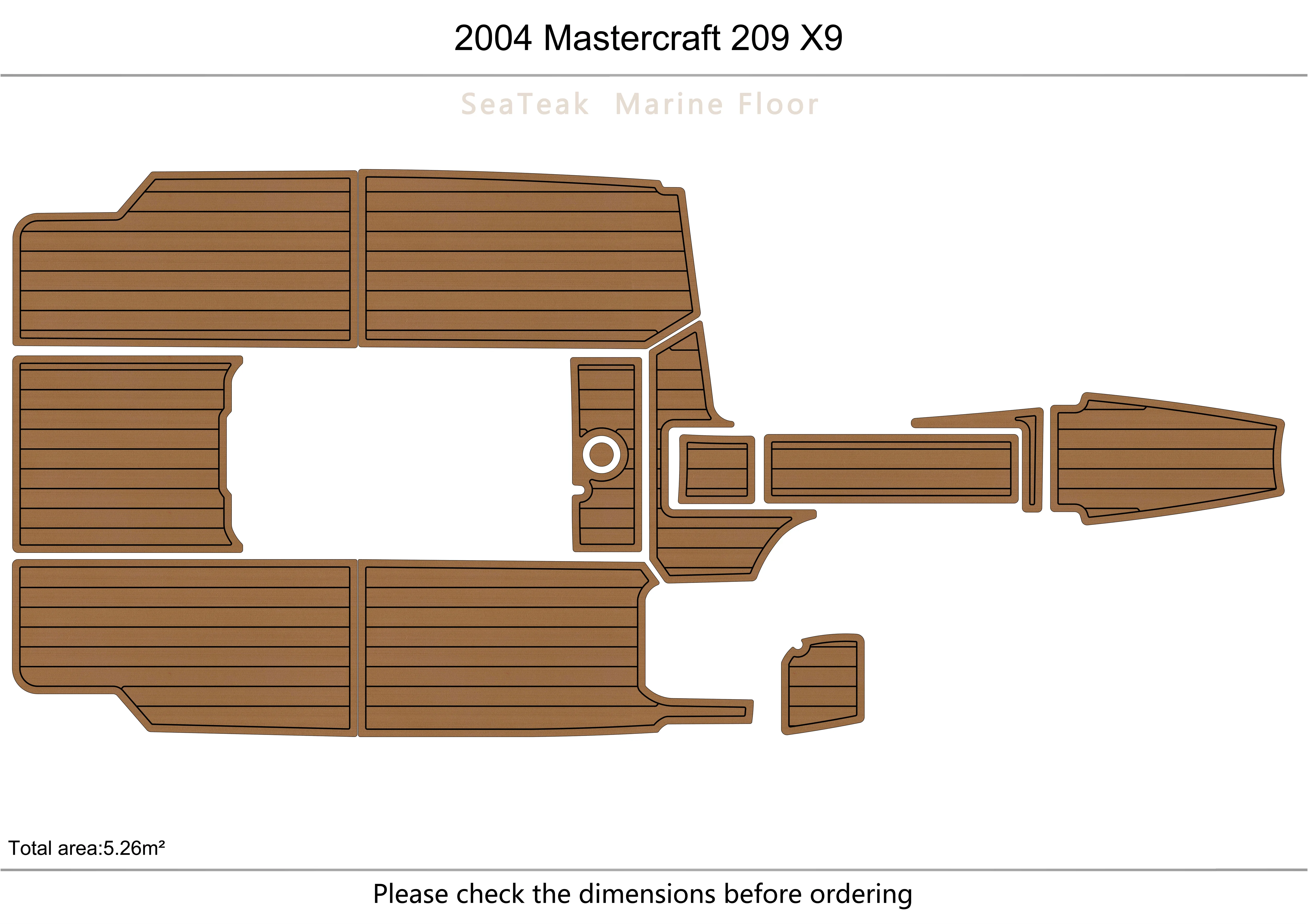 

2004 mastercraft 209 X9 Cockpit 1/4" 6mm EVA fAUX carpet Water Ski Yacht Fishing Boat Non-slip mat floor