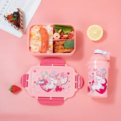 Unicorn Bento Lunch Box Water Bottle for Kids Girls Boys Children School Kindergarten Mini Snack Sandwich Food Container