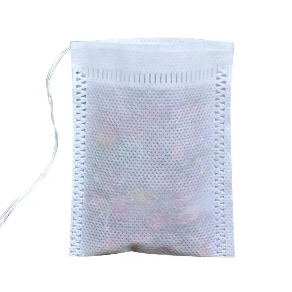 

100Pcs Kitchen Gauze Bag Disposable Drawstring Non-Woven Fabric Tea Herb Filter Bag Pouch