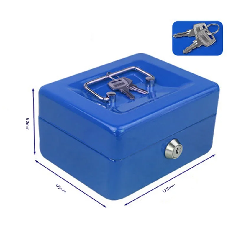 Home Store Steel Mini Cash Box Portable Key Cabinet Safe Deposit Box Safe  Storage Box Hidden Coin Money Jewelry