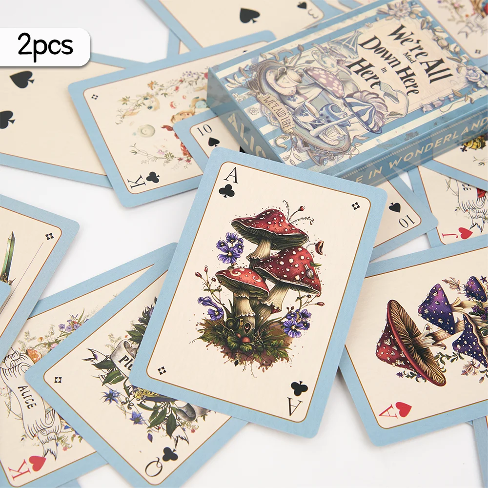 1/2pcs, Vintage Alice Card Deck, Vintage Board Game Cards, Chess, Cards, Poker, Game Party, Board Game, Party Trivia.