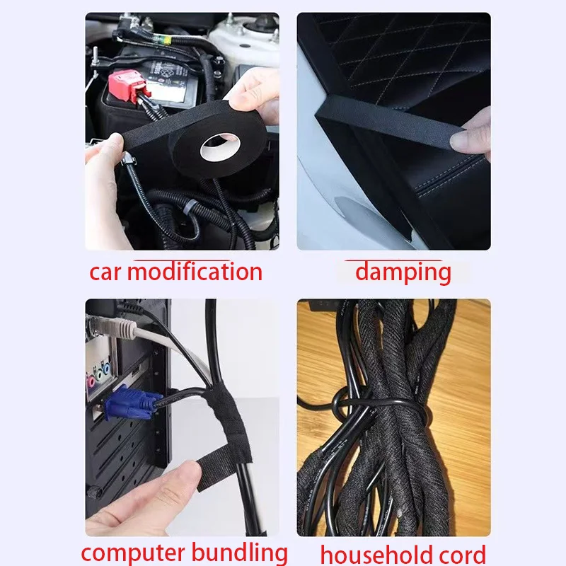 Rim Tape Electrical Tape Heat Resistant Harness Tape Adhesive Cloth Tape Waterproof Tape Insulating Automotive Fabric Cloth Tape