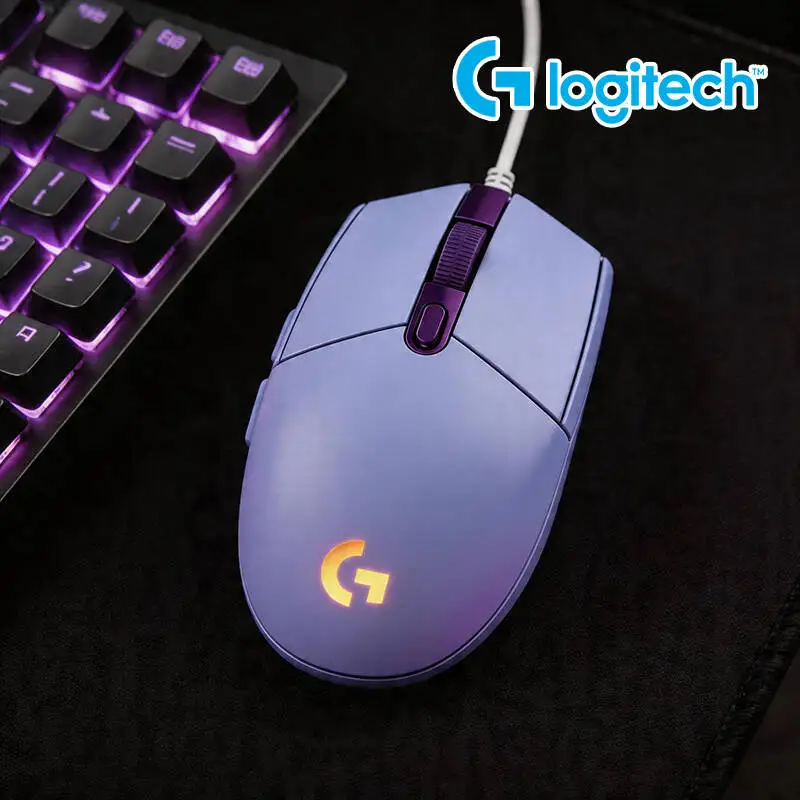 

Игровая мышь Logitech G102 проводная, 6 настраиваемых кнопок, высокоскоростная реакция, RGB-подсветка для MOBA-игр