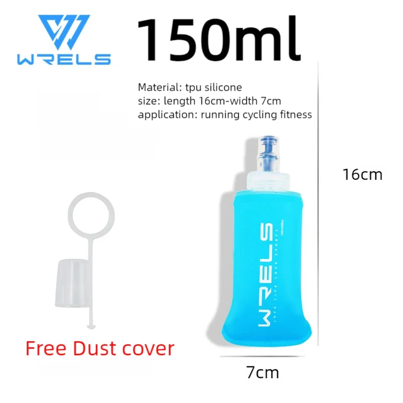 Fietsen Sport Waterfles Lekvrije Duurzame Zachte Kolf High Flow BPA Gratis Draagbare TPU Opvouwbare Waterbeker Outdoor Hardlopen