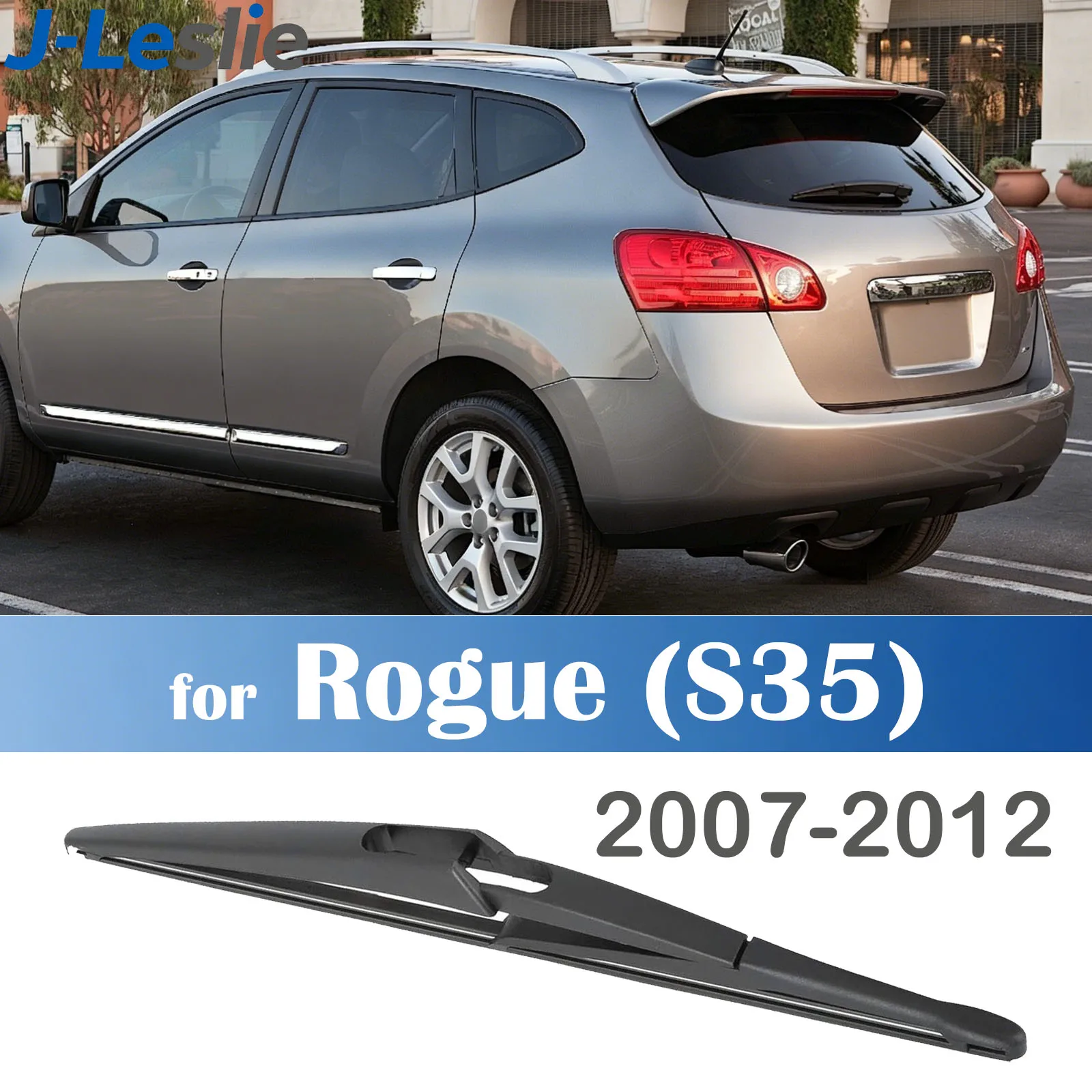 12 Zoll für Nissan Rogue S35 2007-2012 Heckscheibenwischerblatt Windschutzscheiben-Heckklappenfensterwischer Zubehör scheibenwischer Hinten Heckwischerarm