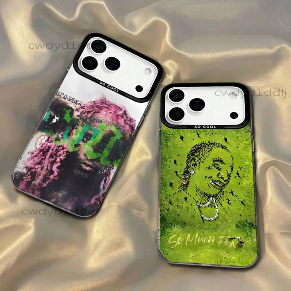 

Y-Young Thug UY SCUTI For iPhone 17,16,15,14,13,12,X,8,Pro,Max,Plus,SE4,Air,Mini Black IMD Matte Case