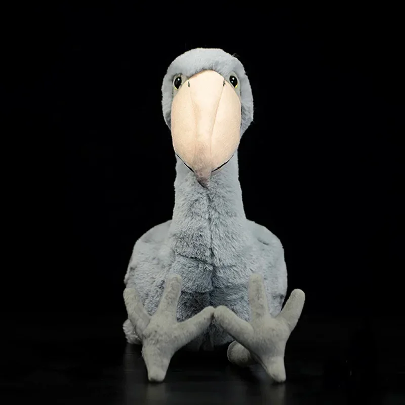 Cute Realistic Shoebill Stuffed Animals Toy Soft Whale-headed Stork Bird Plush Doll Throw Pillow Sofa Cushion Birthday Xmas Gift