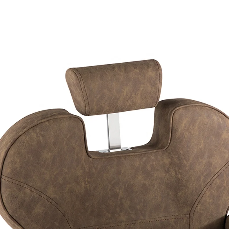 Poltrona da salone marrone per parrucchiere Poltrona da barbiere idraulica Attrezzatura per spa di bellezza per styling classico in vendita