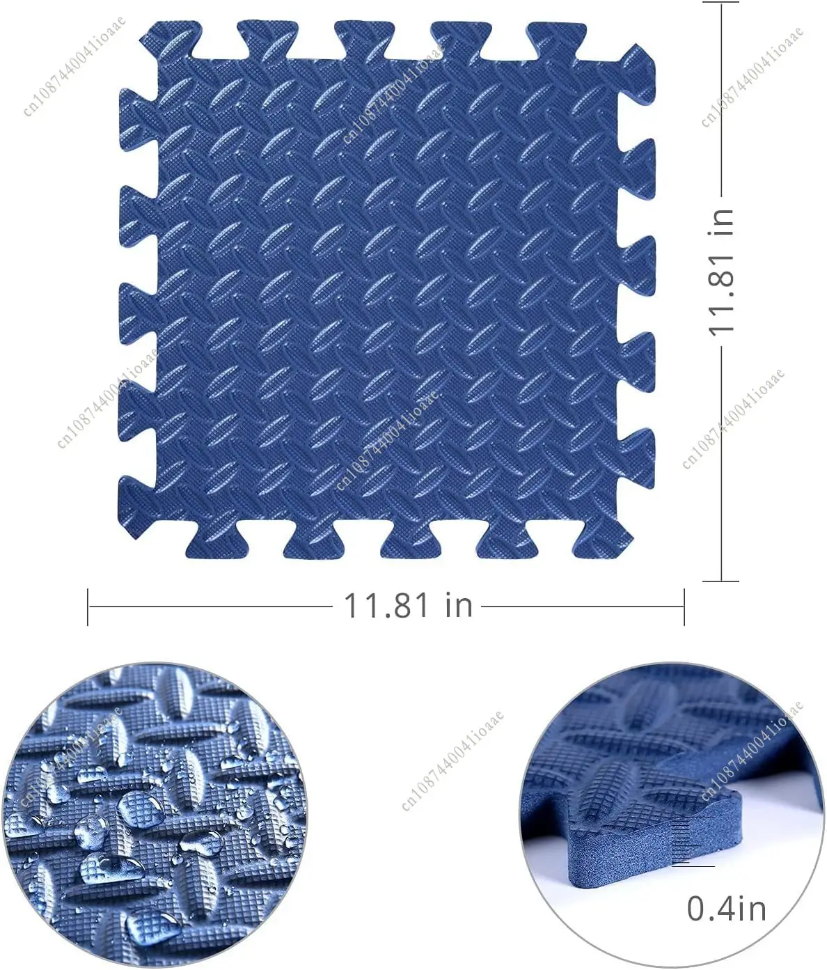 8Pcs 30x30x1CM Interlocking Exercise Mat EVA Foam Floor Tiles Non-Slip Soft Yoga Mat for Home Gym Yoga Weightlifting Floor Mat view 5