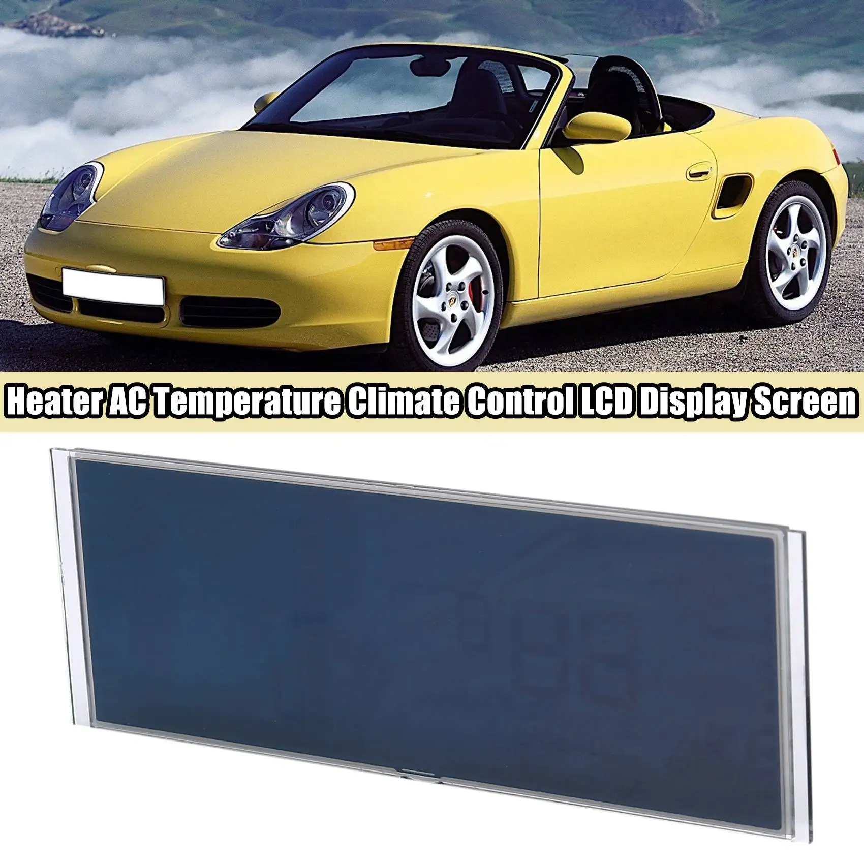 Car Heater A/C Temperature Climate Control LCD Display Screen Repair Kit for-Porsche 911 (996) Boxster 986