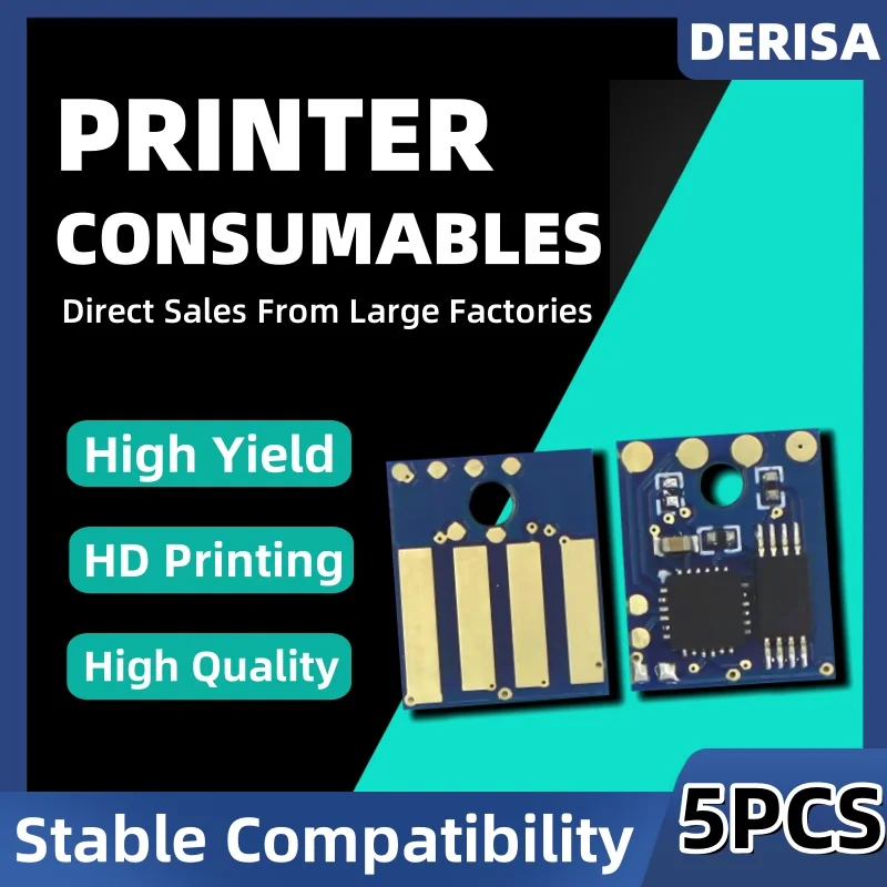 

5 шт. чип тонера MS811 45K для Lexmark MS812 MX711 MX810 MX811 MX812 52D1X00 (521X) 52D2X00 (522X) 52D4X00 62D2X00 62D4X0E