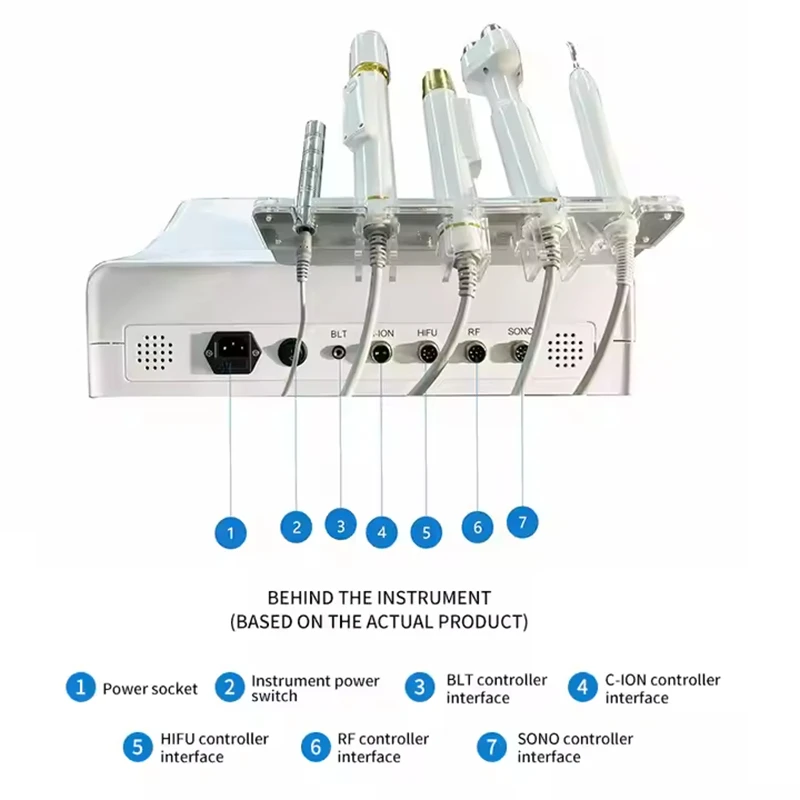 جهاز إزالة تجاعيد الوجه المضاد للشيخوخة 6 في 1 للتنظيف العميق وتقليص المسام ورفع الوجه