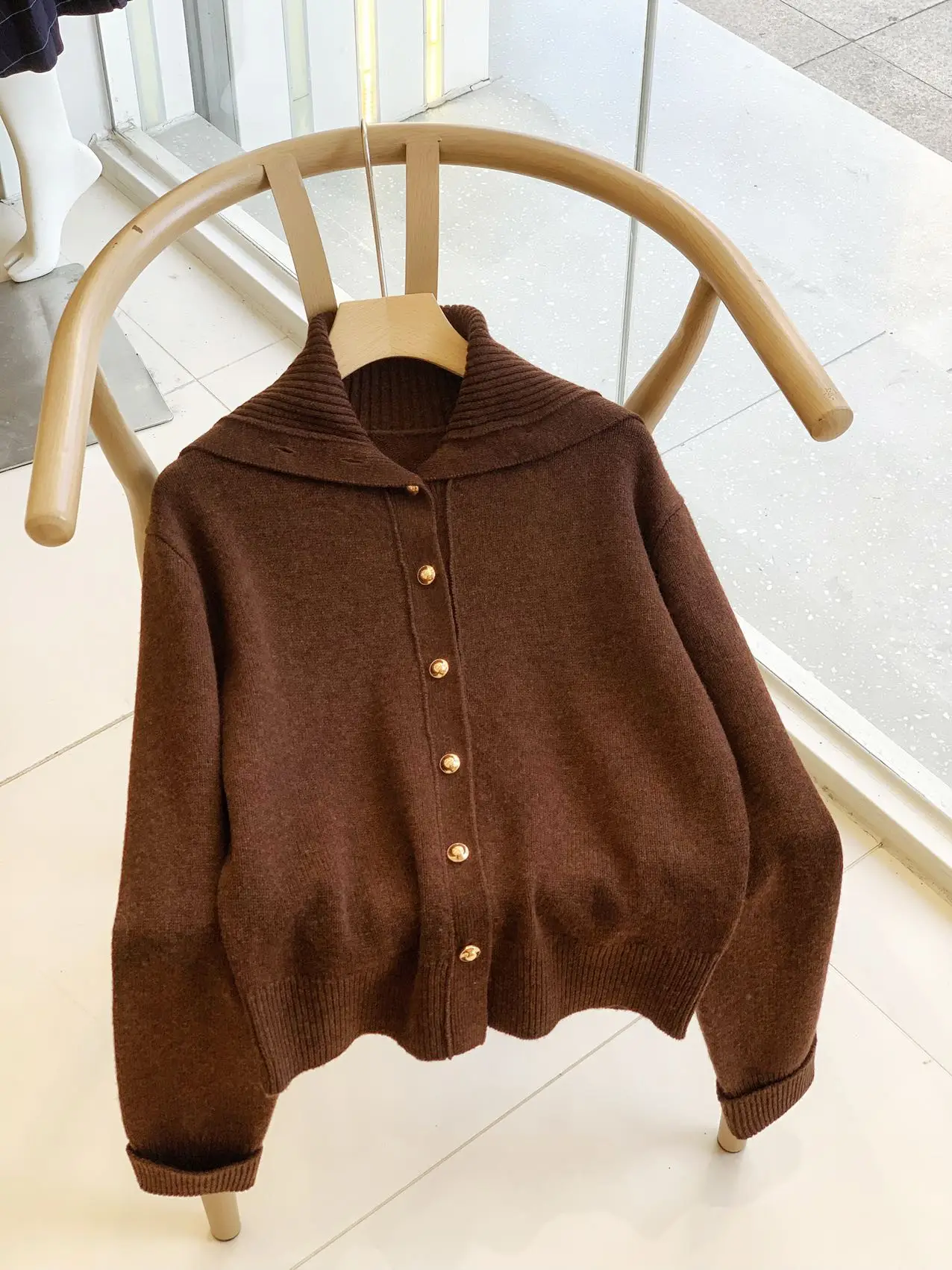 

New Autumn/Winter Warm Knitted Cardigan For Women, Loose Fit, Slimming, Versatile And Stylish Top