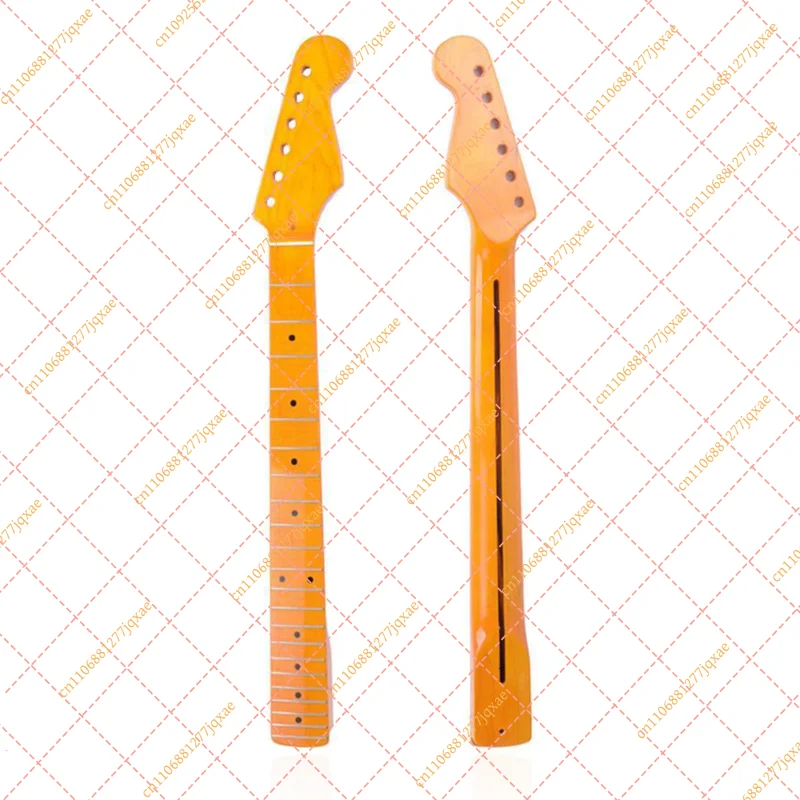 bright-light-22-frets-st-strat-stratocaster-guitar-neck-handle-maple-fingerboard-back-midline-replacement