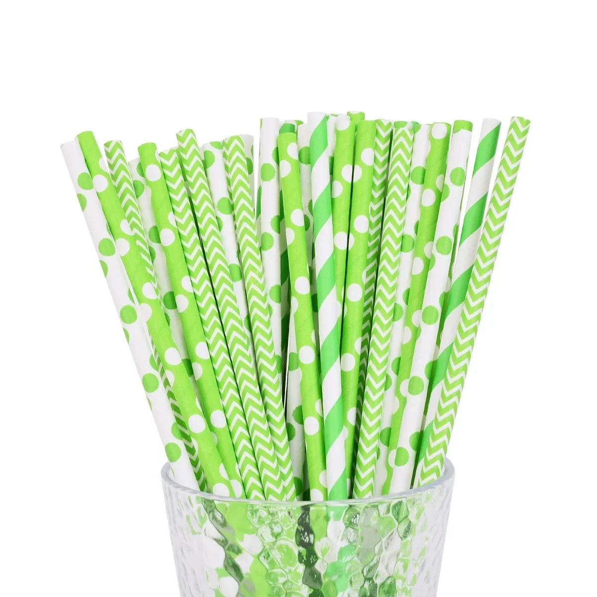 

Green Paper Straws for Drinking Green Disposable Straws for Party Birthday Wedding Bridal Baby Shower St Patrick's Day Supplies