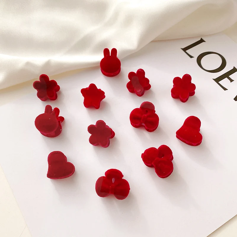 10/15/20 Pcs/Box Baby Girls Cute Colors Cartoon Flower Heart Hair Claws Children Lovely Sweet Claw Clips Kids Hair Accessories