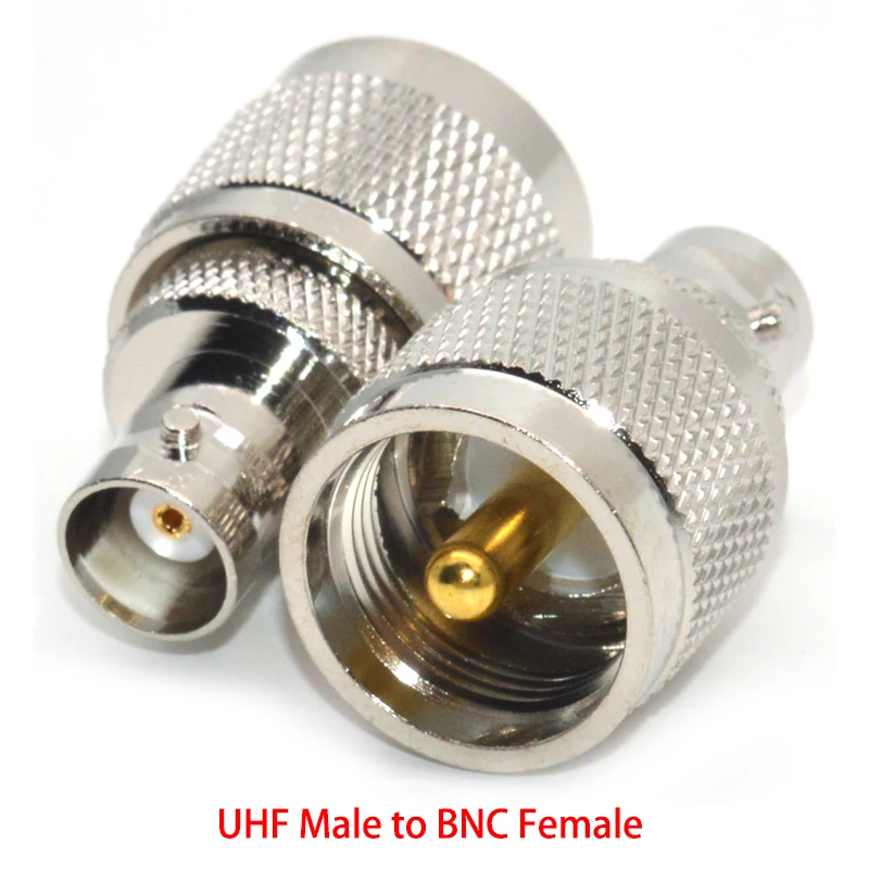 BNC-Stecker-Buchse auf UHF-PL259-Stecker-Buchse SO239-Buchse RF-Koaxialadapter Kupferanschluss für Radioantenne – Detail 3