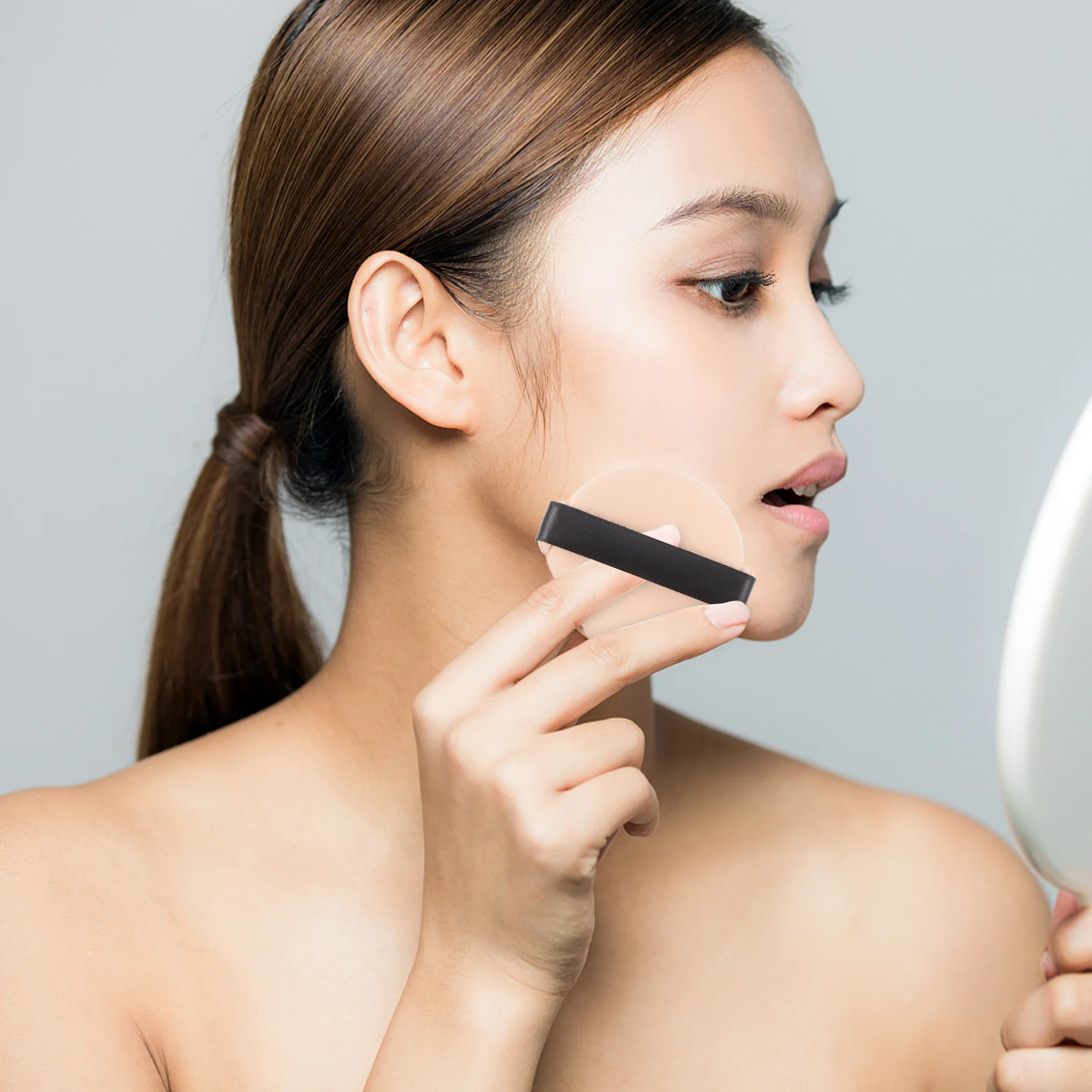 7個入り 両面使える ウェット＆ドライ パウダー ソフトメイクアップスポンジ ファンデーション ルースパウダー フェイス用