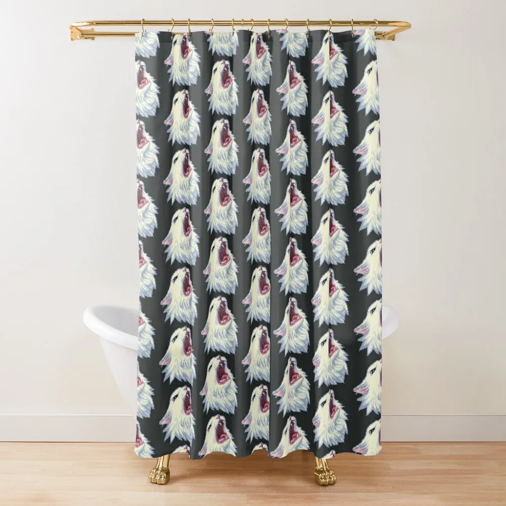 

8-bit Screamin' Thurston the Cat! Shower Curtain For Bathrooms Waterproof Shower And Anti-Mold Anime Bathroom Curtain