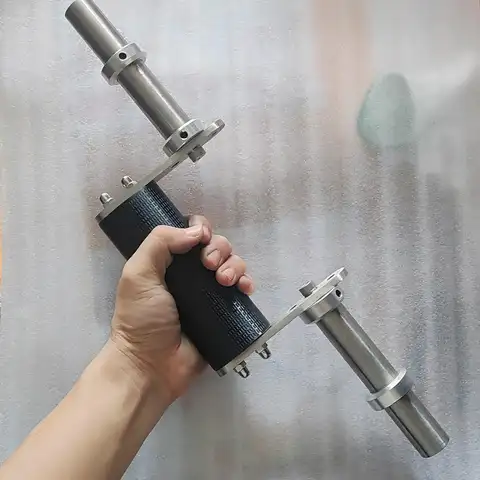 Portable Detachable Eccentric Dumbbell Bar Arm Wrist Exerciser for Grip Wrist and Finger Workout Arm Wrestling Handle
