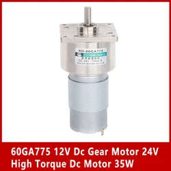 60GA775 12V Dc Gear Motor 24V High Torque Dc Motor 35W Permanent Magnet Motor Adjustable Speed 775