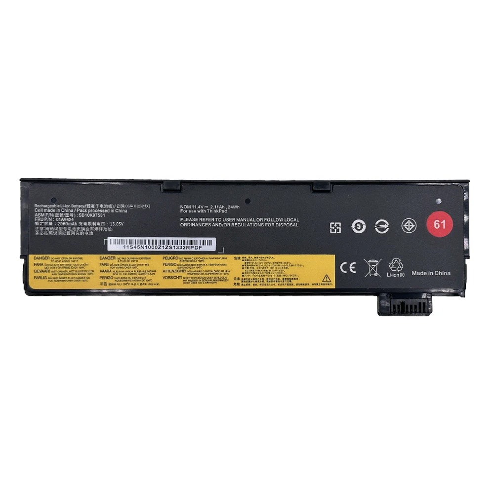 New 5PCS 01AV427 01AV492 42T4733 Laptop Battery For Lenovo ThinkPad T480 T470 61 P51S P52S TP25 A475 A485 T570 01AV424 Wholesale
