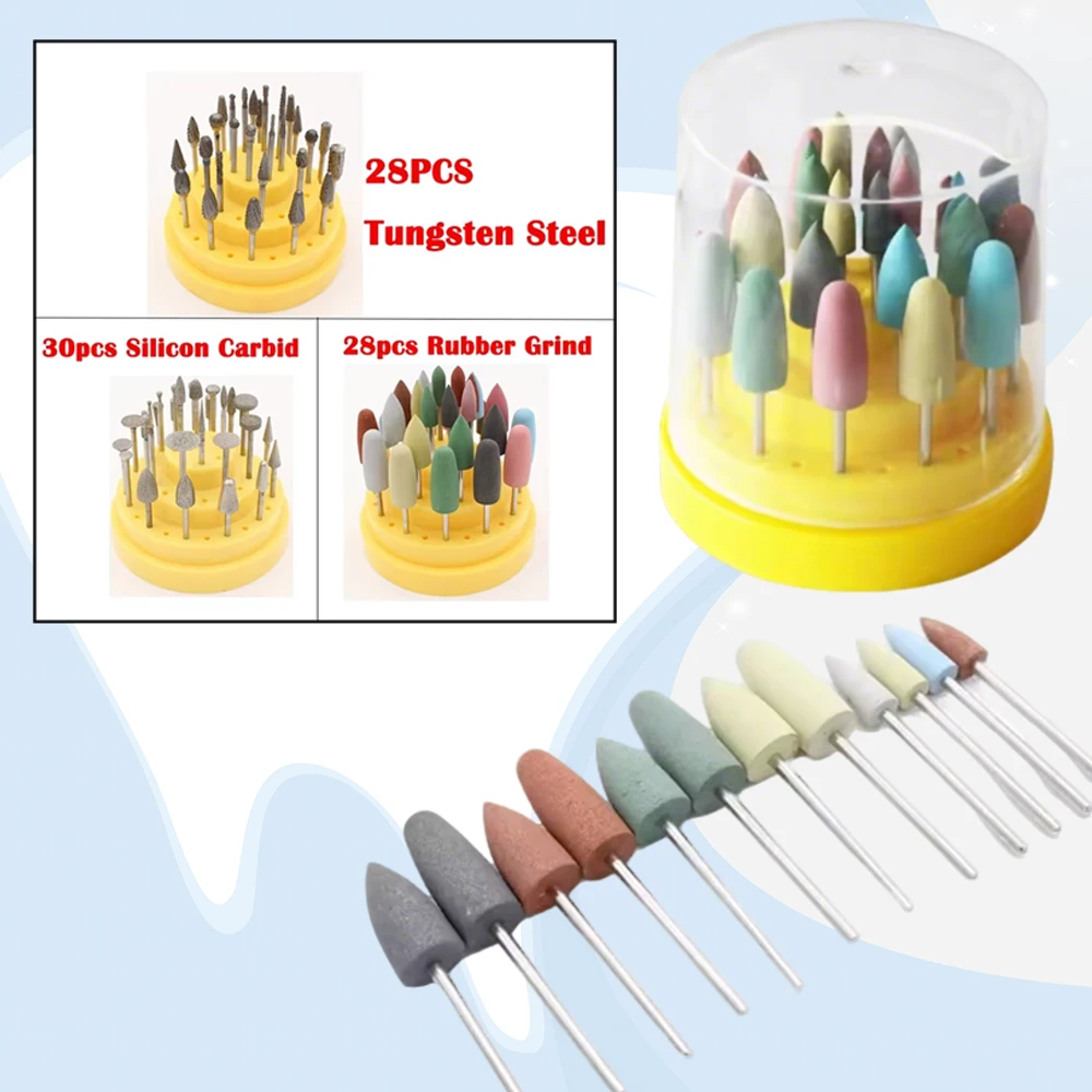 

Tungsten Carbide Dental Bur Kit for Removing and Polishing Dental Materials High Precision Stainless Steel Set