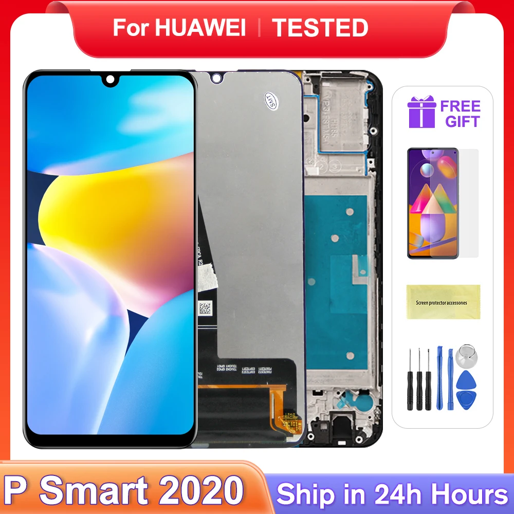 For HUAWEI 6.21\'\'P Smart 2020 For PSmart2020 LCD Display Touch Screen Digitizer Assembly Replacement