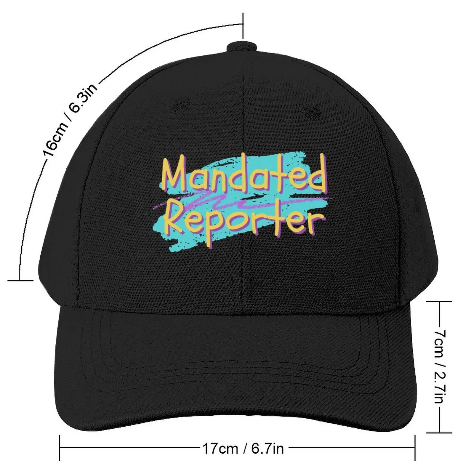 Mandated Reporter - Design 1 Baseball Cap Golf Hat Designer Hat Hat Baseball Cap Kids For Women Men's