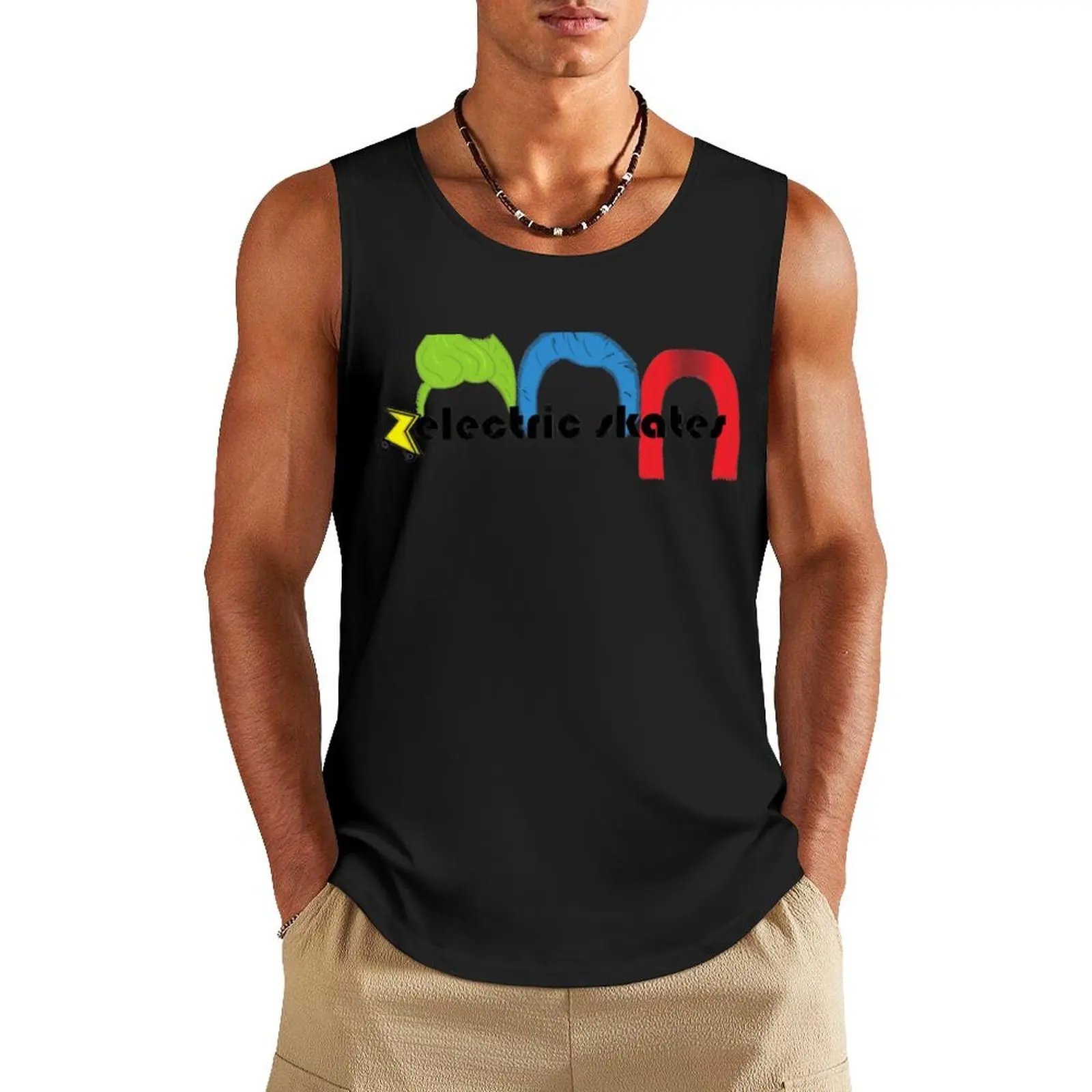 

Electric Skates! T-Shirt Tank Top Men's sleeveless gym shirts Men's sleeveless vest for men Men's gym t-shirts