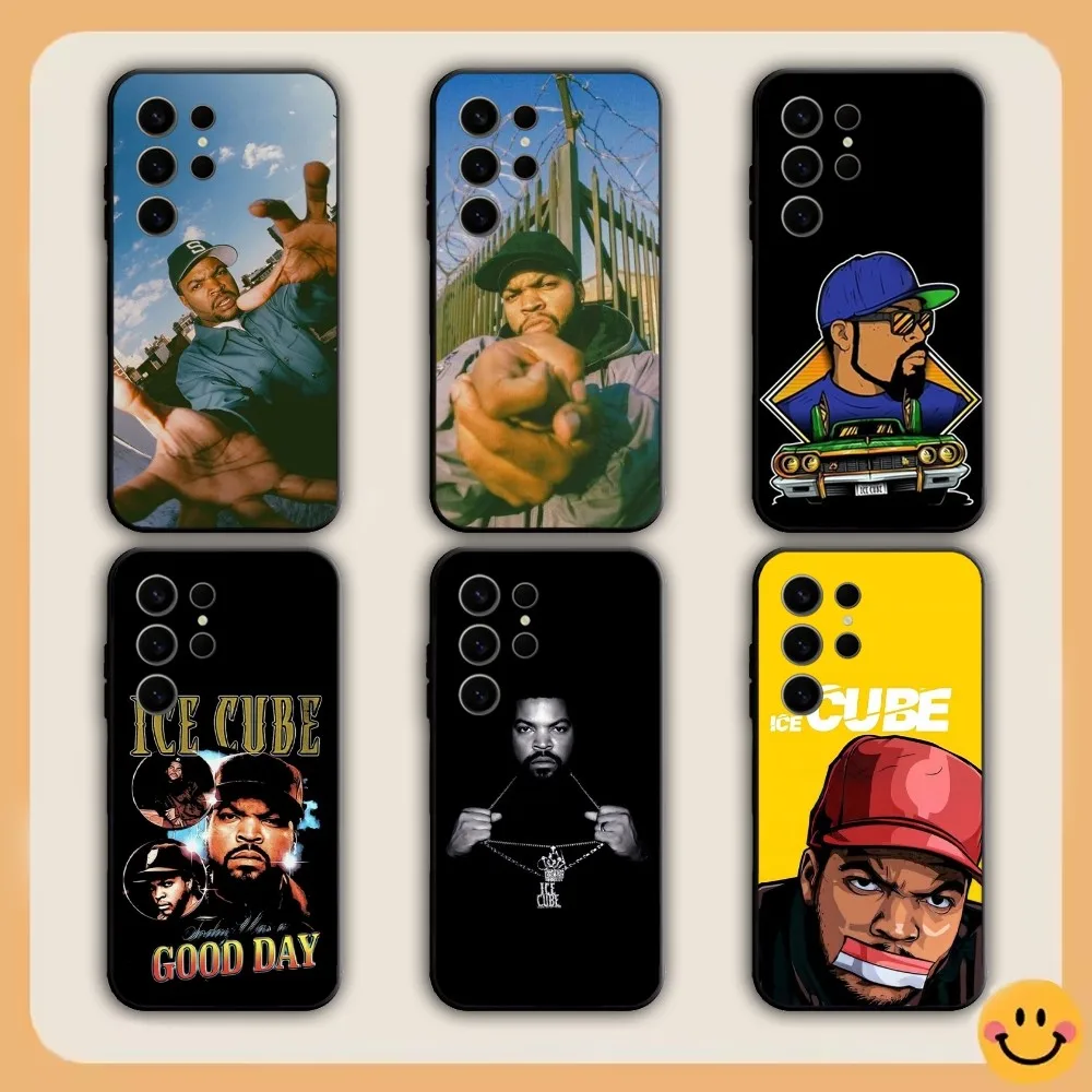 Rapper I-Ice C-Cube Phone Case For Samsung S21,S22,S23,S24,S30,Ultra,S20,S30,Plus,S21 Fe,Note20 5G black Cover