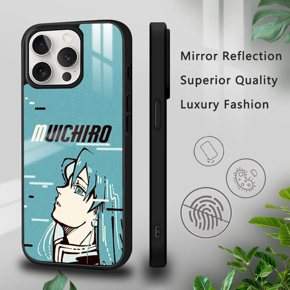 S-Shinobu and M-Muichiro Phone Case For iPhone 16 15 14 13 12 11 Pro Xs Max Mini Plus Celulares Hard Funda Dropshipping