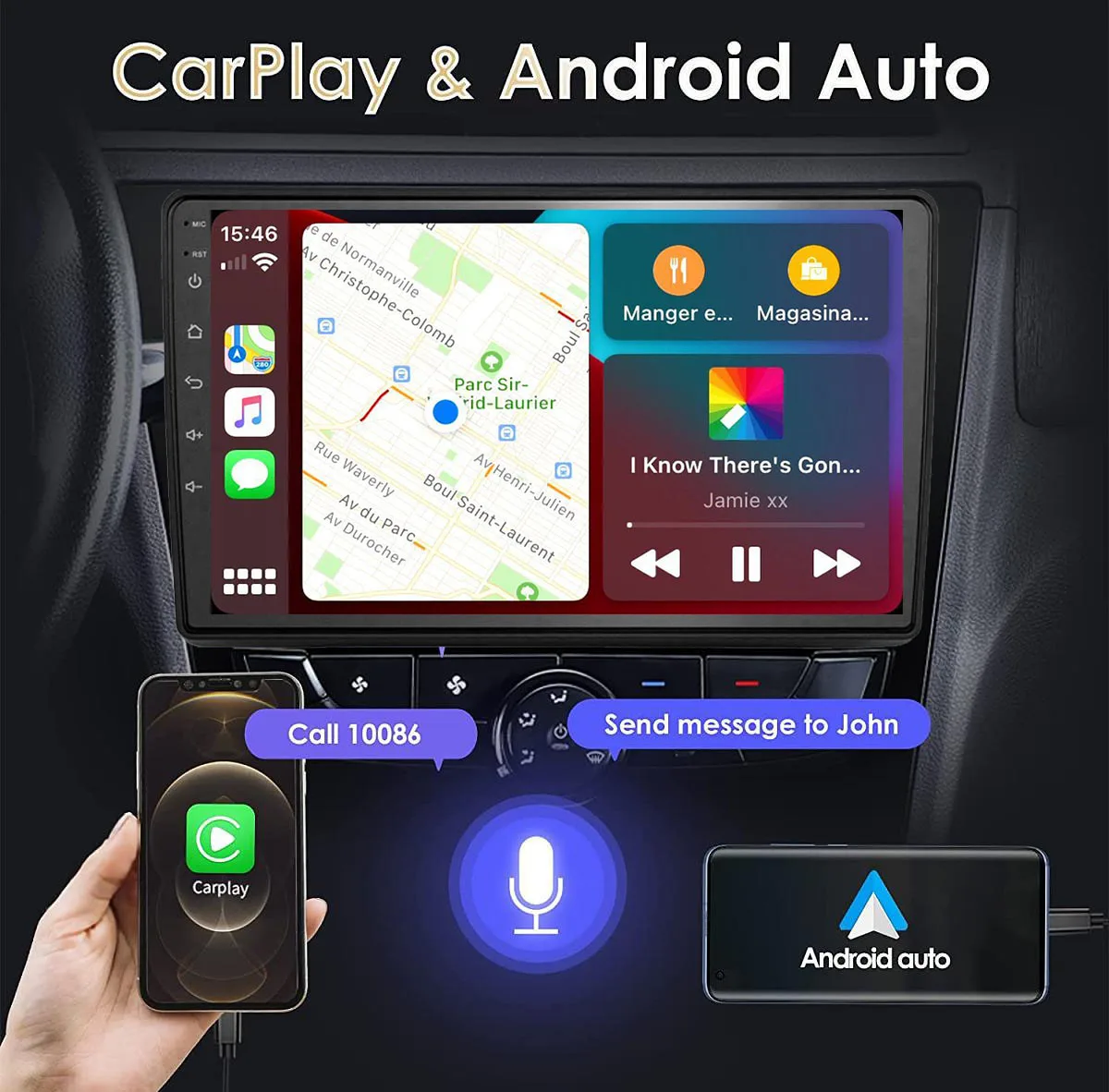 Picture 5: 2Din Android14 For Ford Fiesta 1995-2001 Focus MK1 1998-2004 Multimedia Stereo Radio Video Player Screen Carplay android auto