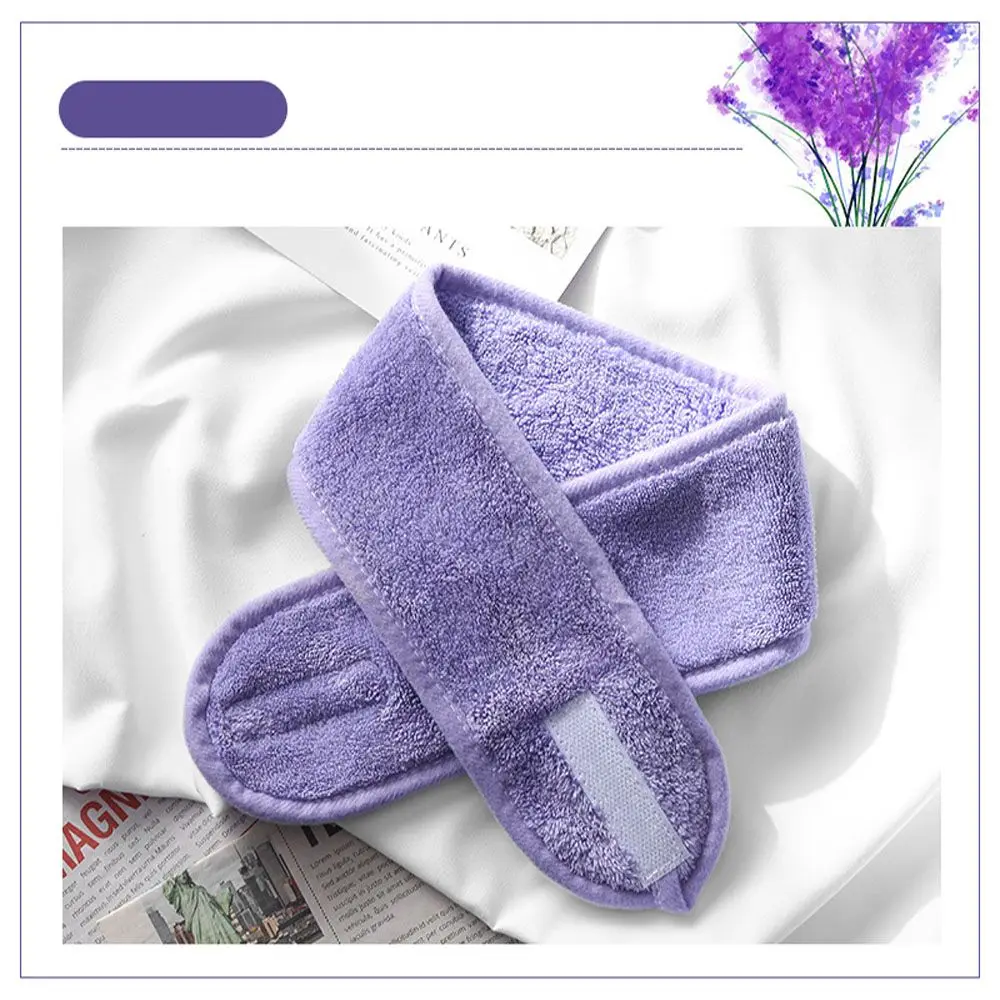 

Women Face Wash Adjustable Facial Caps Shower Cosmetic Turban Tiara Turban Hairband Head Band