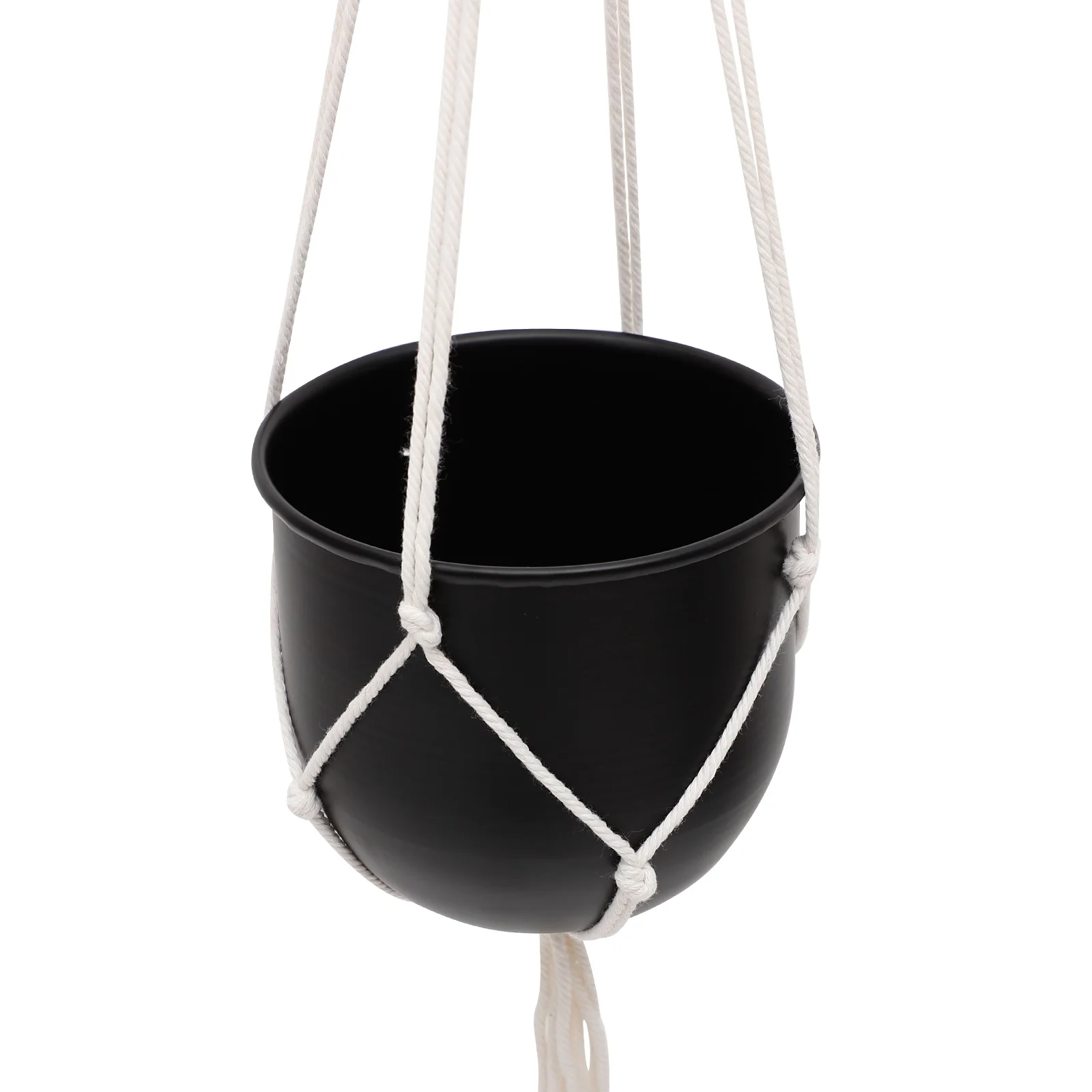 

Iron Hanging Planters Pots for Plants Metal Flowerpot Durable Craftsmanship Balcony Garden Courtyard Decor